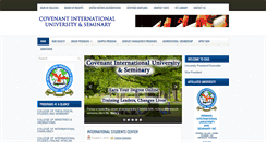 Desktop Screenshot of covenant-university.com